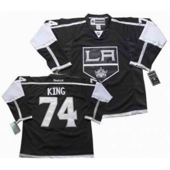 Los Angeles Kings 74# Dwight King black jerseys